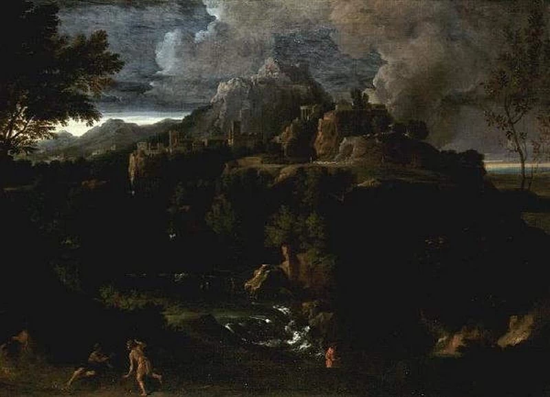 Paesaggio con figure